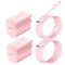 iPhone Fast Charger, 2Pack for iPhone 14 USB C Power Wall Charger with 6FT Cable, Compatible with iPhone 13/12/11/XS/X