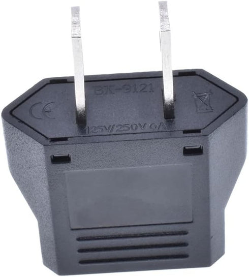 US Plug Adapter, EU AU CN to US America Travel Plug Adapter, AC Outlet Power Converter (2 Pack)