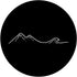 Mountain Wave Cool Black Art Drawing Hiker Ocean Gift PopSockets Standard PopGrip