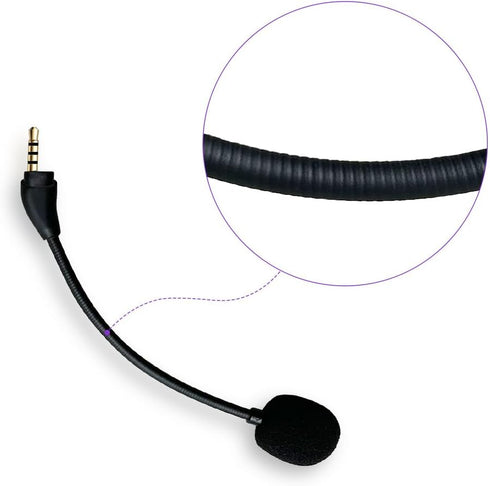 Replacement Mic for HyperX Cloud 3 Headsets, Compatible Microphone for HyperX Cloud III Headphones