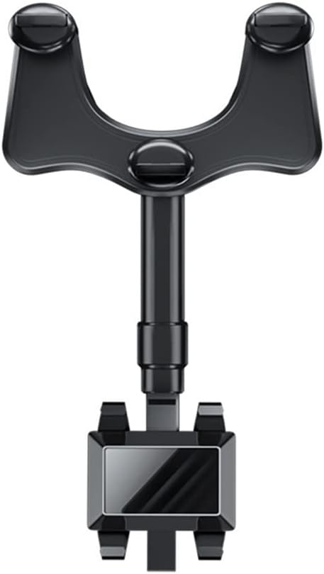 360° Rotatable Smart Phone Holder, Adjustable Telescopic Mount Bracket for Car Rearview Mirror