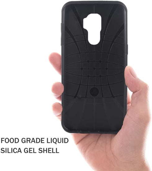 ELISORLI Rugged Thin Slim Case for Cricket Influence V350C/AT&T Maestro Plus V350U, Anti-Slip Fit Rubber TPU Mobile