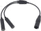 WODASEN Aviation Headset Adapter for Airbus XLR 5 Pin to GA Dual Jacks Connector Headphone Extension Cable