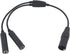 WODASEN Aviation Headset Adapter for Airbus XLR 5 Pin to GA Dual Jacks Connector Headphone Extension Cable