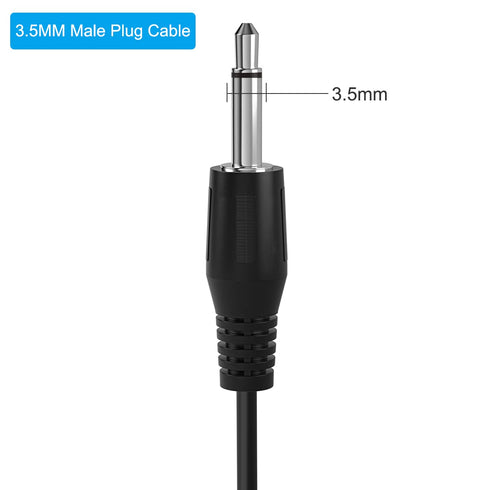 SIOCEN 2-Pack 6FT 3.5mm 2 1/8" 3.5mm Replacement Male Jack to Bare Wire Open End TS Pole Mono Jack Plug Connector AUX