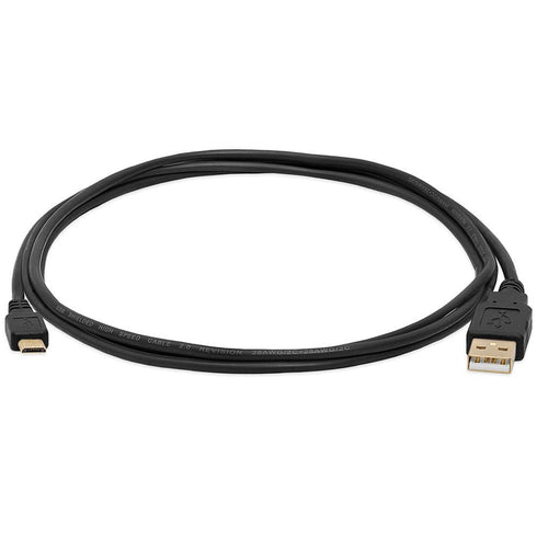 Cmple - Micro USB Cable, 6ft Male to Male, Charging & Data Sync for Android, Black