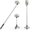 MYKOMI Selfie Stick,40 inch Extendable and Portable Stable Stick Tripod with Wireless Remote