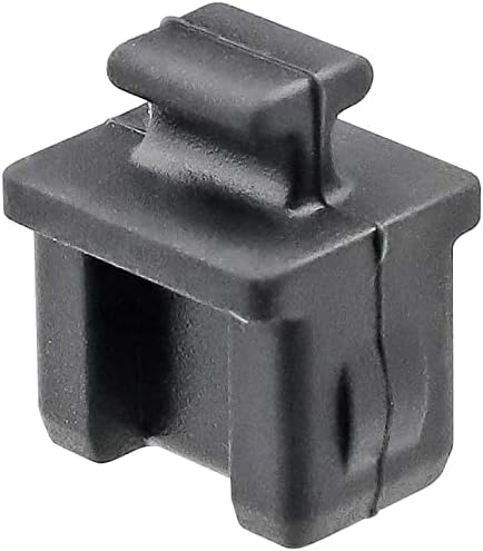 Pack of 30 SFP Silicone Protectors, Cap Port Cover Anti Dust, 14mmx12mmx17mm Black