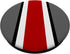 Ohio, Home State Pride, Red and Gray Striped PopSockets PopGrip: Swappable Grip for Phones & Tablets PopSockets Standard PopGrip