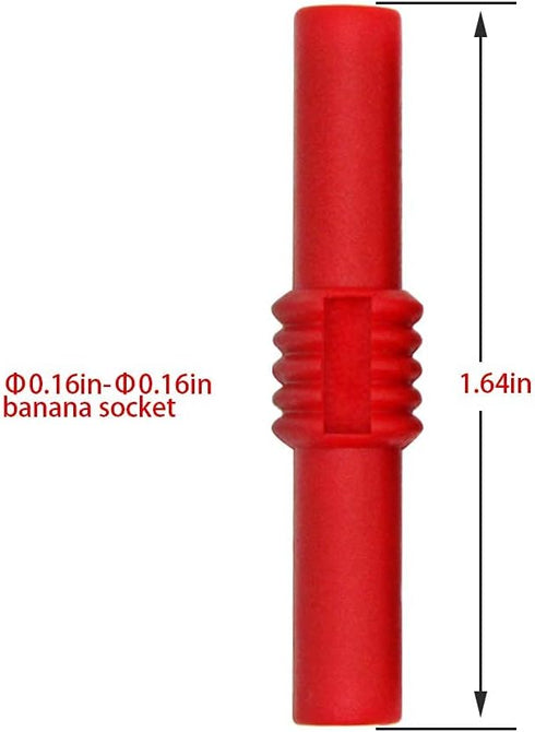 10Pcs Insulated 4mm Banana Jack Female to Female Connectors, Coupler for 4MM Banana Plug Extension Adapters