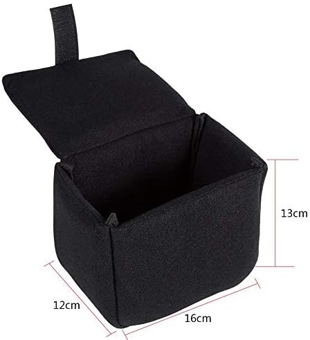 Tbest Thin Camera Bag Insert, Padded Shockproof Foldable Protective Bag for DSLR Camera (Blue)