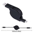 Retractable USB Type C Charger Cable for Samsung Note 8, Galaxy S22, S9, Google Pixel 6, LG G7, and more.