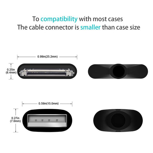 AGVEE 2 Pack 10ft Charging Cable, MFI Certified 30 Pin Braided Heavy Duty Fast Charger Cord for iPhone 4/4S, iPad