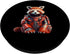 Mechanical Red Panda Robot Futuristic Cyborg Steampunk PopSockets Standard PopGrip