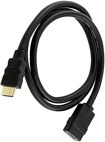 Short 28AWG High Speed Male to Female HDMI Port-Extender/Port-Saver for Roku, Chromecast,