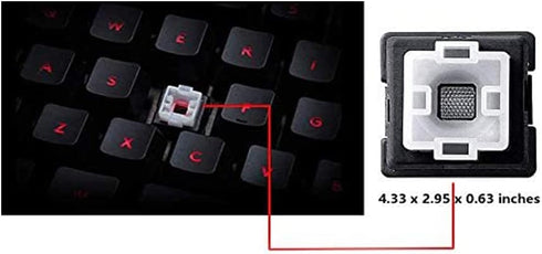 HYY Pack of 5 Black Romer-G Mechanical Keyboard Switches Replacement for Logitech G310 G512 G513 G810 G910 G413 Pro
