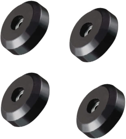 Sam&Johnny 4Pcs Rubber Speaker Isolation Pad Feet for Audio Turntable, Speaker, CD, Guitar, Amp