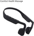 QT S Bone Conduction Headphones Bluetooth with Mic, Lightweight Open-Ear Wireless Stereo Music, IP65 Water Resistant