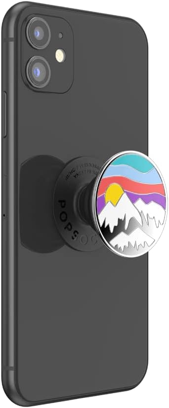 PopSockets Phone Grip with Expanding Kickstand, Enamel Altitude Adjustment