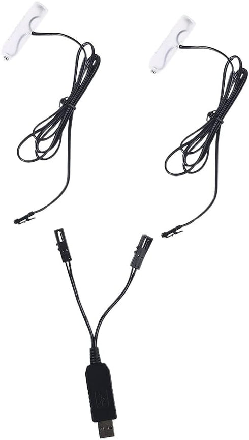 Cherjoury Eliminator,2In1 1-4 Pieces1.5V 3V Battery Aa Battery -Eliminator USB Power Supply Replace Aa Batteries