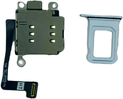 15 Dual Sim Reader and Sim Tray Compatible with iPhone Blue