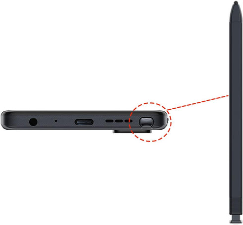 Stylus Pen Replacement for TCL Stylus 5G, Touch Pen for T779W Version + Adapter (Lunar Black)