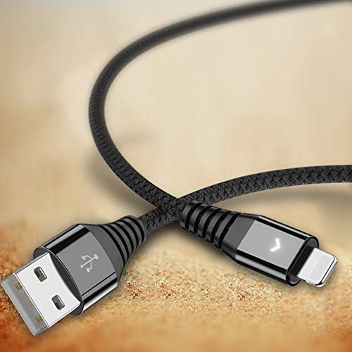 IFLASH 6ft Charge/Sync Cable w/LED for iPhone Xs/XS Max/XR/8/7/6S, iPad Air/Mini 2/3/4, iPod Touch 5/6 - Fast Charging!