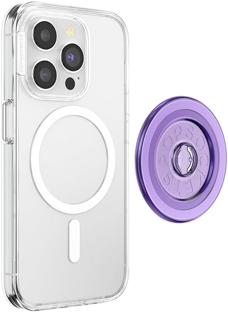 PopSockets Round Magnetic Base Only, Compatible with Tops, Lavender - Dusty Lavendar