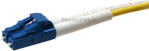 Monoprice Fiber Optic Cable, LC/LC, Single Mode, Duplex - 10 meter (9/125 Type), Yellow