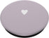 Lavender Purple Cute Hand Drawn Heart Minimalist Digital Art PopSockets Standard PopGrip