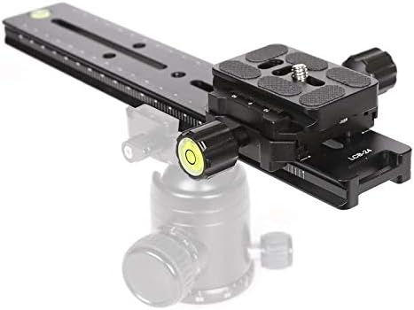 Koolehaoda 240mm Professional Rail Nodal Slide Metal Quick Release Clamp, Dual Dovetail Camera Bracket Mount