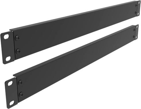 JINGCHENGMEI 2 Pack 1U Metal Disassembled Blank Panel 1U Rack Mount Spacer for