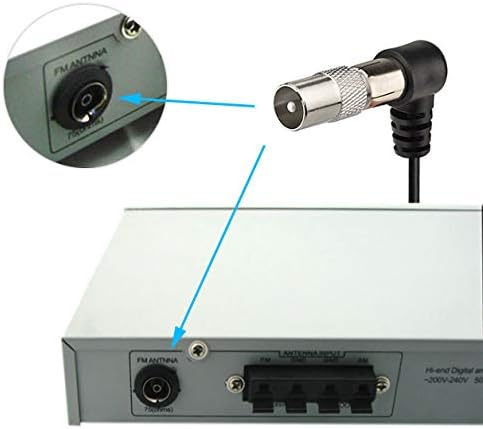 Bingfu 75 Ohm FM Antenna for Pioneer, Onkyo, Yamaha, Marantz, Bose Wave Music System, Indoor Digital HD Radio FM
