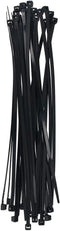 Heyiarbeit Cable Zip Ties, 200mm Long Eco-Friendly Nylon Plastic Black Wire Tie Wraps for Home Office, 100pcs