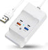 Charging Stand for iPhone 15 Pro, USB Hub 4Port 5FT with Phone Holder, Compatible with iPhone 15/14/13/12/11