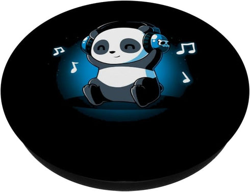 Dj Panda Headphones Music PopSockets Standard PopGrip