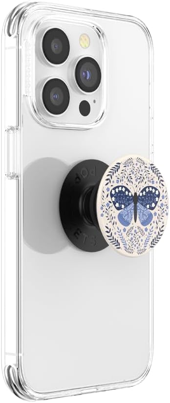 PopSockets Plant-Based Phone Grip with Expanding Kickstand, Eco-Friendly Boho Butterfly Design