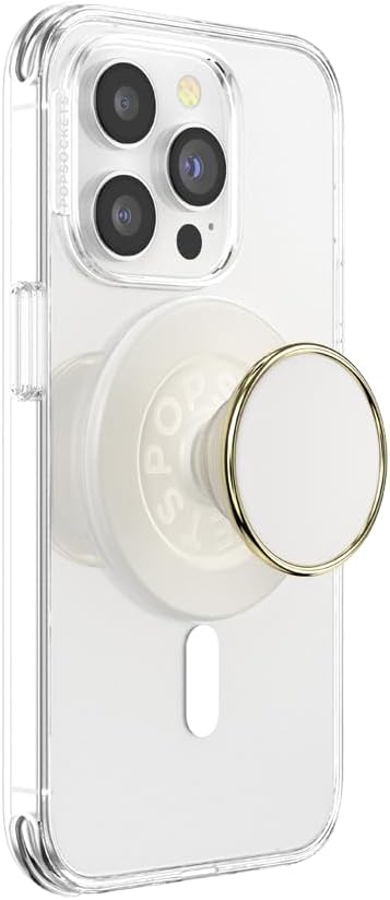 PopSockets Phone Grip with Expanding Kickstand, MagSafe Compatible, Wireless Charging Compatible - Coconute Crème