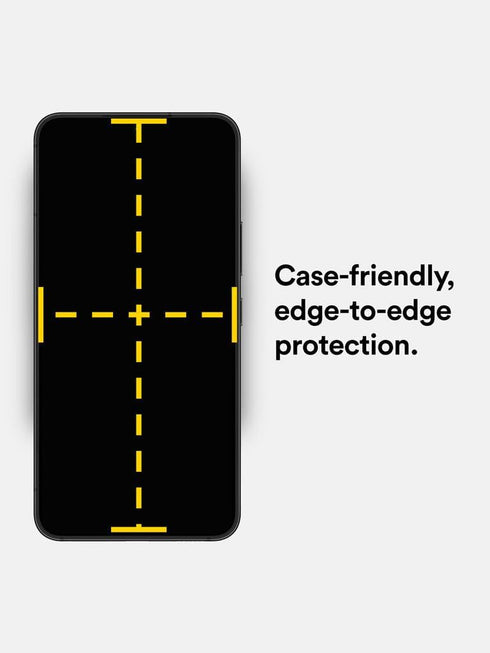 BodyGuardz Eco PRTX Screen Protector for Samsung Galaxy S23 - Shatterproof Synthetic Glass, Case Friendly, Clear