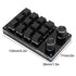 Zerodis Macro Mechanical Keyboard, One Handed 12 Key Multifunction DIY Programmable Keypad for Office Gaming