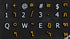 Thai-English Non-Transparent Black Background Keyboard Stickers for Laptops