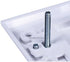 Moonrise Monoprice 103326 Banana Binding Post Two-Piece Inset Coupler Wall Plate for 4 Speakers, White