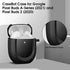 CaseBot Case Cover for Pixel Buds A-Series 2021 and Pixel Buds 2 (2020), Rugged Shield Protective Skin, Black