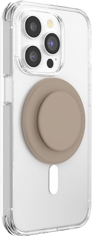 PopSockets MagSafe-Compatible Phone Grip and Stand - Soft Touch Latte, Brown