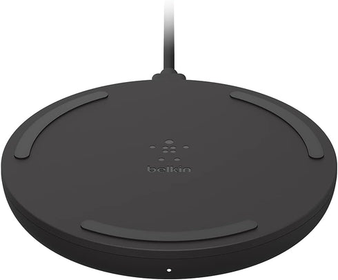 Belkin Quick Charge Wireless Charging Pad - 10W Qi-Certified Charger Pad for Apple iPhone, Samsung Galaxy, Pixel,