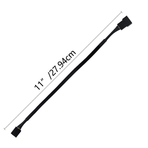 WMYCONGCONG 10 PCS 10" 4 Pin PWM Fan Extension Cable, PC Fan Power Cable