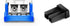SFP SFP+ Ethernet Dust Cover - Fiber Optic Port Plug Dust Caps for LC Duplex Port, Black Silicone, 20pcs