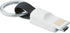 BoxWave Cable Compatible with Plantronics Explorer 55 - Micro USB Keychain Charger, Key Ring Micro USB Cable - Jet Black by BoxWave