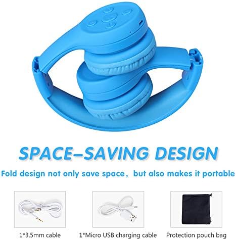 Bluetooth Headphones for Toddlers, Wireless Kids Headphones with Sharing Port, Mic for Boys Girls Travel