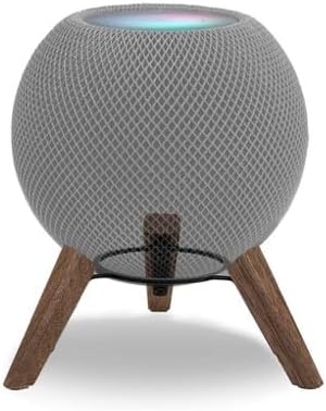Real Wood Tripod for HomePod Mini, Black Walnut